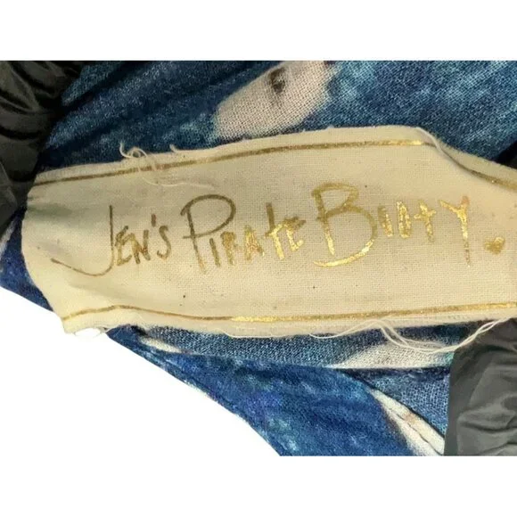 Jen's Pirate Booty Blue Paisley High Low Maxi Dress S| Coastal Cowgirl Boho Luxe - Picture 9 of 13